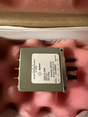 $75 • Buy HP / Agilent / Keysight 8762F 4GHz Coaxial Switch NOS 75ohm