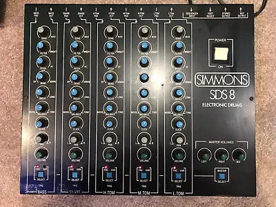 Vintage Simmons SDS 8 Electronic Drum Kit Turns On. Untested Selling For Parts • $500