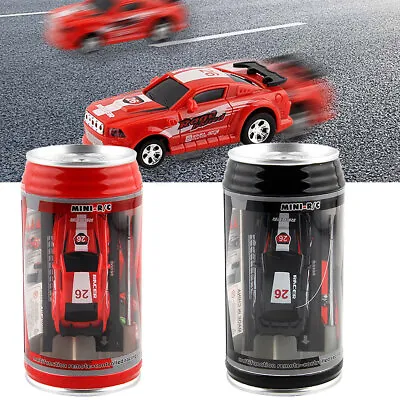 Coke Can Car Mini Speed RC Radio Remote Control Micro Racing Car Kids Toys Gifts • £13.56