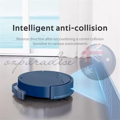 3 IN 1 Robot Vacuum Cleaner Sweep Wet Mopping Carpet Floors Smart APP WIFI BLACK • $158.60