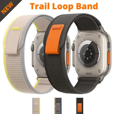$33.84 • Buy Trail Loop For Apple Watch Ultra 49mm IWatch Series 8 7 6 SE 5 4 3 Nylon Band