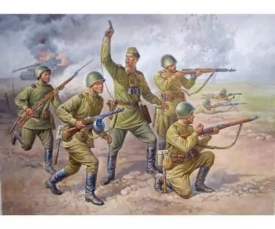 Zvezda 500788077 – 1: 72 WWII Russian Infantry Figures Set • £16.53