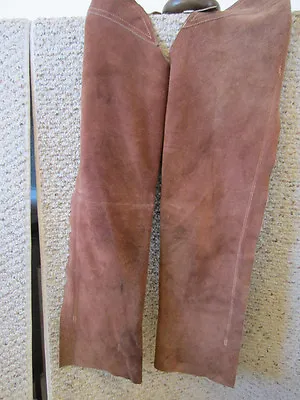 Vintage Western pair Of Child's Suede Leather Chaps • $80.75