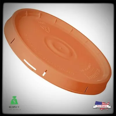 Paint Bucket Lid 5 Gallon Orange Leak-Proof Snap-On • $3.44