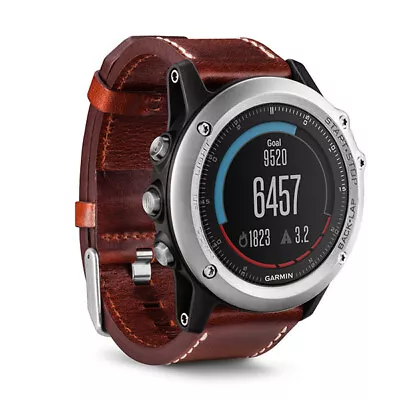 Garmin Fenix 3 Multisport GPS Watch - Prem Leather/Sapphire W/ Heart Rate Strap • $719