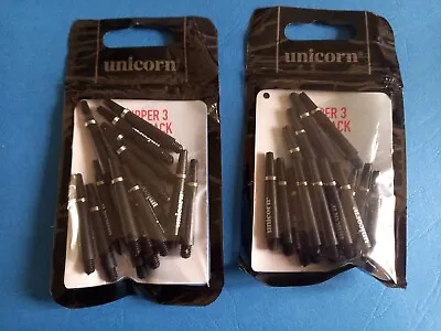 Unicorn Gripper 3s Black Short Shafts Value Packs 2 Packs • £7