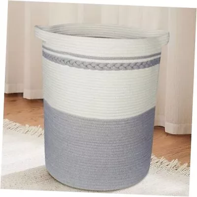 58L Large Woven Laundry Basket With Handles - Dirty Clothes Hamper For  • $31.98