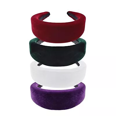 Thick Soft Pretty Padded Velvet Headband Colourful Set • £19.70