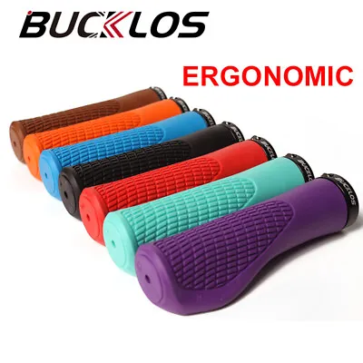 1Pair Cycling Lock-On MTB Ergonomic Hnadlebar Grips Rubber Anti-slip Handle Grip • $18.91