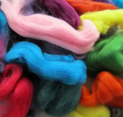 Wool Off Cuts Waste Wool Tops Merino British Natural Felting Wool Wet Needle Etc • £9.25