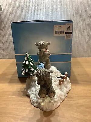 Me To You Figurine Ornament Boxed Large Figure Rare Retired Christmas Snow Day • £74.95