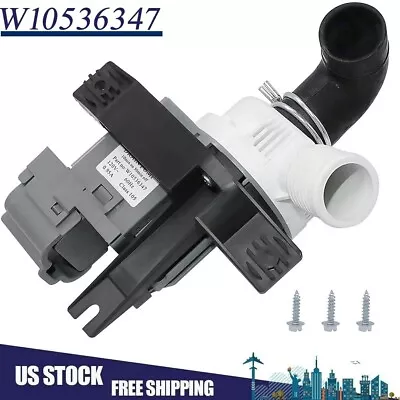 W10217134 Washer Drain Pump Assembly Fit Whirlpool W10281682 W10536347 8542672 • $26.55