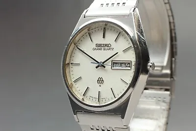 New Battery【EXC+5】 Vintage Seiko 9943-8030 Grand Twin Quartz Men's Watch JAPAN • $314.90