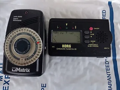 Matrix Digital Metronome MR500 And A Korg Chromatic Tuner CA-30 Lot Pre-Owned • $18