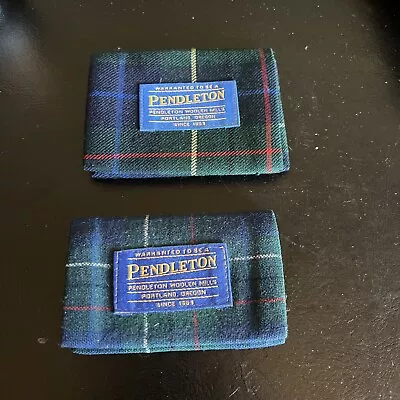 Vintage Pendleton Wool Tartan Plaid Credit Card Wallet • $20