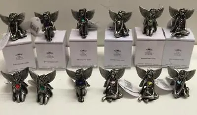 Pewter Birthstone Fairies Collectables All 12 Months - Gift Boxed • £4.99