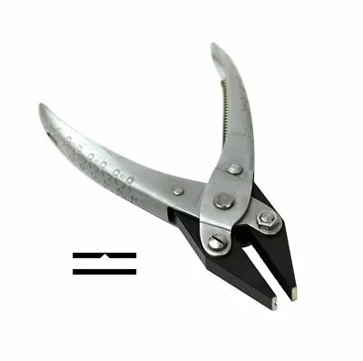 $26.95 • Buy Parallel-action Flat Nose Serrated Jaws Pliers Jewelry Crafts With V-slot