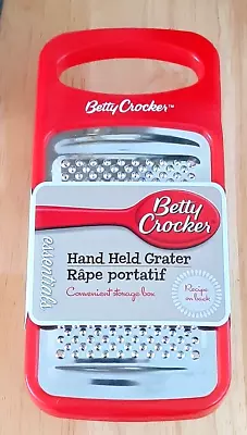Betty Crocker Hand Held Stainless Steel Grater/Zester Food Storage Container • $5.50
