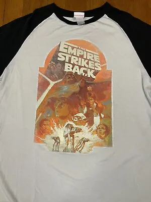 Vintage Star Wars THE EMPIRE STRIKES BACK Original Raglan Sleeve Shirt Size Sm • $24.99