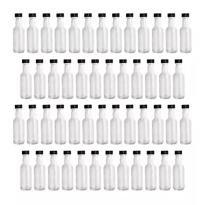 Mini Glass Bottles With Screw Top Pack Of 50 Drinking Wedding Favours Pukkr • £16.99