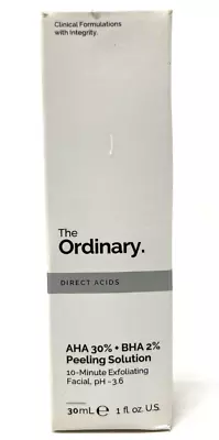 The Ordinary Peeling Solution AHA 30% + BHA 2% 10-Minute Exfoliating Facial • $22.06