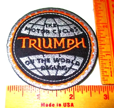  Triumph  Patch Vintage Collectible Old British Motorcycle Biker Memorabilia • $11.95