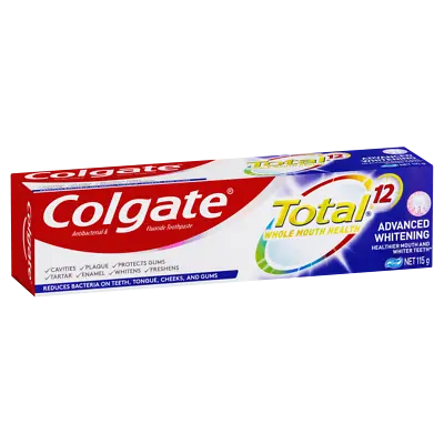 Colgate Total Advanced Whitening Toothpaste 115g Antibacterial Fluoride • $15.93