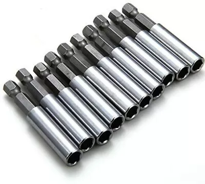 10 Pack Magnetic Extension Socket Drill Bit Holder 1/4  Hex Power Tools • $10.99