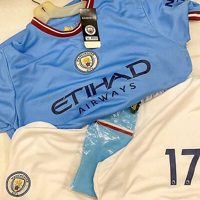 Haaland Manchester City Uniform Etihad Airways Jersey Shorts Socks Full Uniform • $45