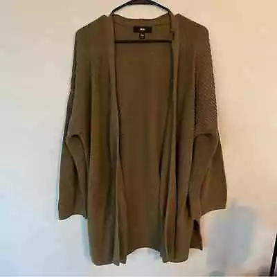 Mossimo Open Front Chunky Cardigan Sweater Military Green Plus Size XXL • $18