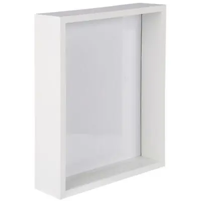 White 8  X 10  3D Deep Box Photo Frame Standing Hanging Craft Shadow Picture • £12