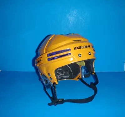 Vintage Bauer REAKT 75 NHL Nashville Predators Yellow Hockey Helmet Color Large • $54.99