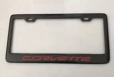 Handmade Carbon Fiber C7 C6 Z06 Z07 Corvette License Plate Frame C5 Z51 Stingray • $40