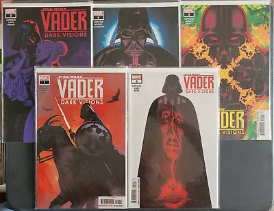 Star Wars Vader Dark Visions Comic Set 1-2-3-4-5 Lot Marvel Darth Lord Of Sith • £15