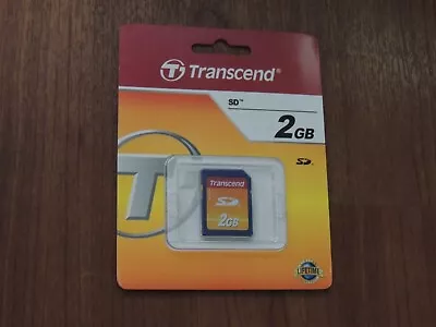 Genuine OEM Original Transcend 2GB SD Memory Card TS2GSDC - 760557801436 • $30.49