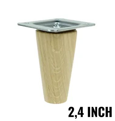 24'' Wooden Furniture Legs Tapered Feet Office Sofa Table Chair Stool Cabinet • £5