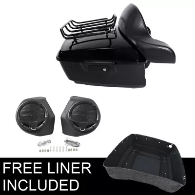 King Pack Trunk Pad & Speakers Fit For Harley Tour Pak Touring Road Glide 14-23 • $599.99