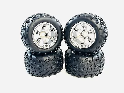 New Traxxas Revo 3.3 1/8 Monster Truck Tires On 17mm Hex Wheels Tmaxx Summit • $59.99