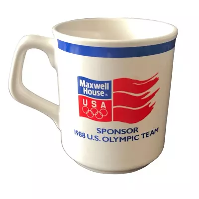 Vintage Maxwell House Coffee Mug 1988 Calgary US Olympic Team Sponsor • $15
