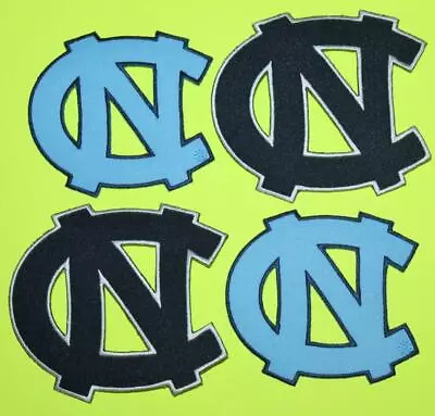 FOUR (4) University Of North Carolina Tar Heels Patches Iron-On Navy Light Blue • $7.24