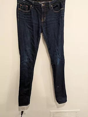 J Brand 912 Ink Pencil Leg Skinny Leg Blue Jeans 32  Womens Stretch Dark Wash • $14.99