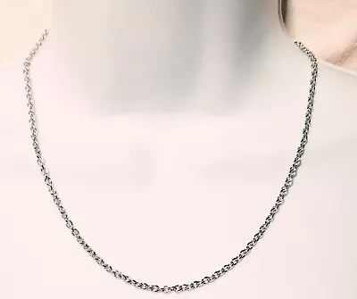 3mm Chain Necklace Silver Gold Gunmetal Copper Bronze Rose OR Stainless • $5.36