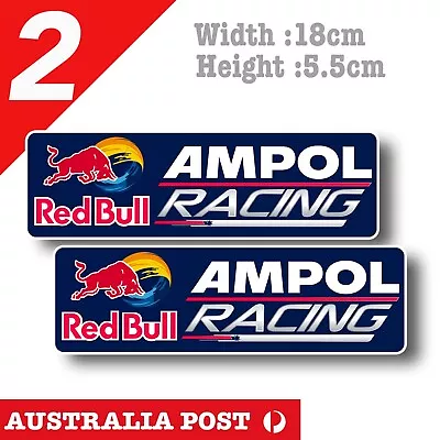RED BULL AMPOL Racing Team Logo Bar Fridge Toobox  Car  Decal Sticker • $7.50