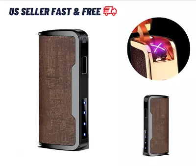 Dual Arc Plasma Electric Lighter USB Rechargeable (leather) • $16.99