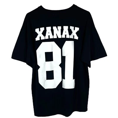 $29.98 • Buy RX XANAX Black T-Shirt Men XL Made In USA Rap Hip-Hop Skate Music Jersey