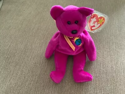 Rare 1999 TY  Millenium  Original Beanie Baby Mint Condition With Tag &Protector • £19.99