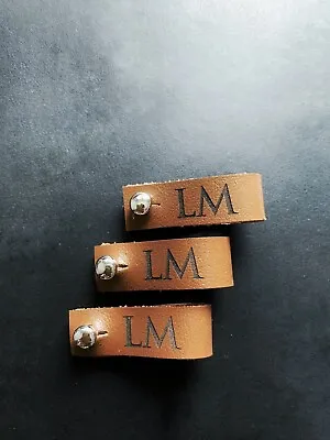 $45 • Buy 20 Pieces Personalized Leather Tags For Handmade Items, Tags For Knitting Items