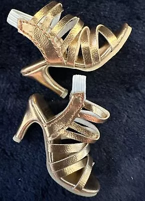 Virtual Doll Convention Robert Tonner Ellowyne Wilde Doll Shoes Gold Heels VDC • $28