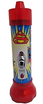 SUPERMAN Tin Flashlight By Schylling- Signal Button Siren Morse Code • $18.95