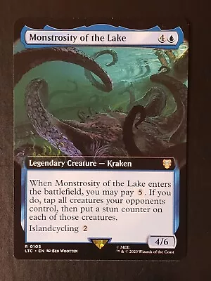 MTG LotR: Commander: Monstrosity Of The Lake Extended Art Non-foil  M0105 • $0.99